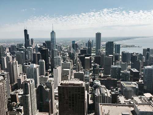 city aerial photography of New York urban